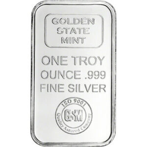 1 oz Golden State Mint Silver Bar
