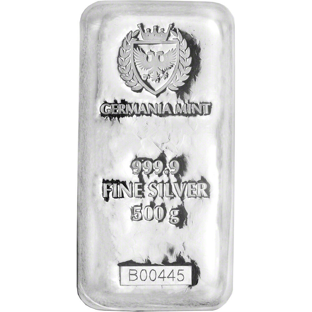 500 gram Silver Bar Germania Mint