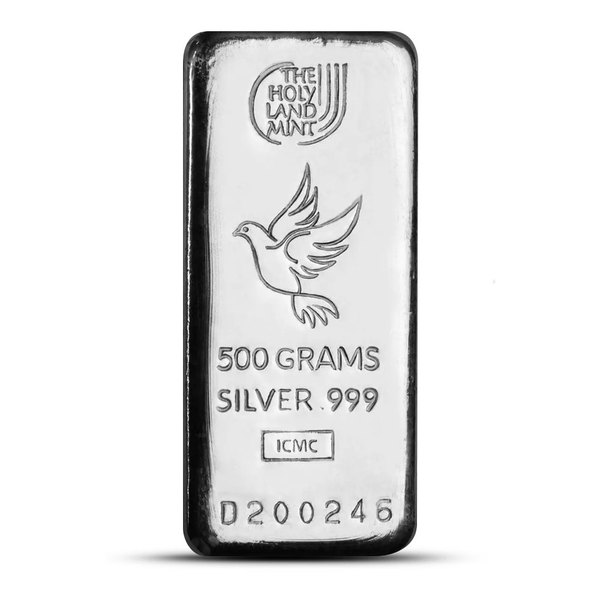 500 Gram Holy Land Mint Cast Silver Bar