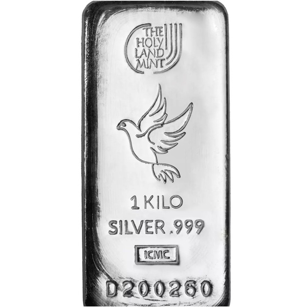 1 Kilo Holy Land Mint Cast Silver Bar