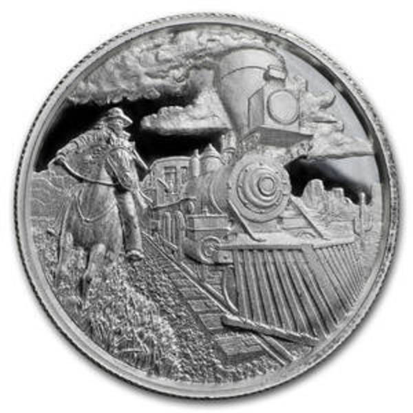 Lawless Series: Train Robber - 2 oz Silver UHR Round