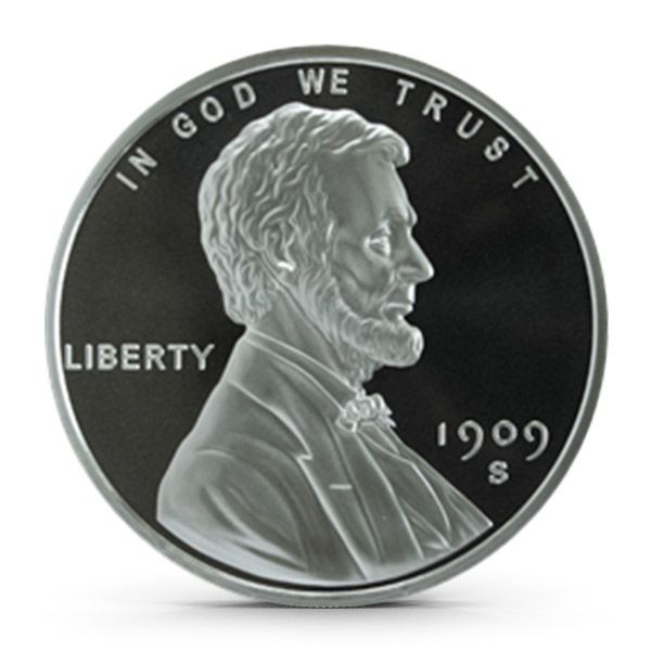 Lincoln Wheat Penny 2 oz Silver Round