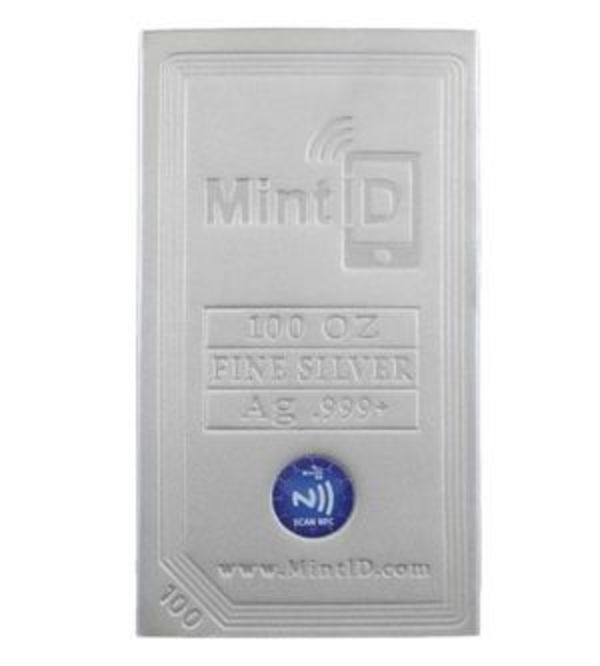 MintID 100 oz Silver Bar