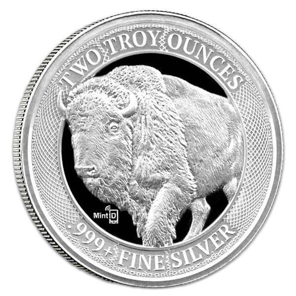 MintID Buffalo NFC 2 oz Silver Round