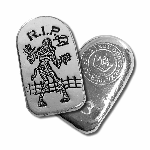 Tombstone Mummy 2 oz Silver Bar
