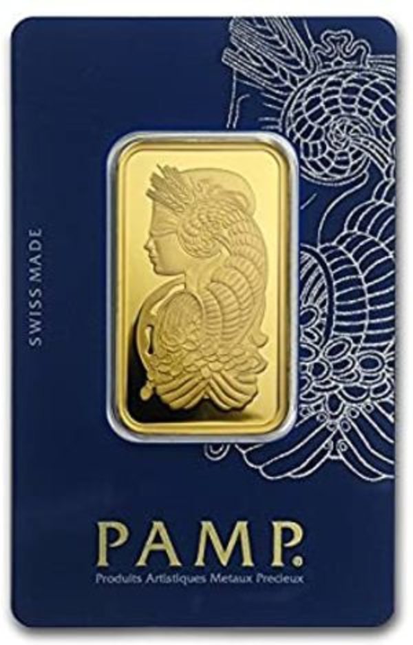 1 oz PAMP Lady Fortuna Gold Bars available at select Costco warehouse locations and online.