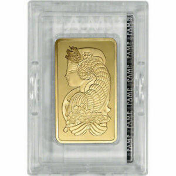10 oz Gold Bar Pamp Suisse Fortuna w/ VERISCAN .9999 Fine 24kt 