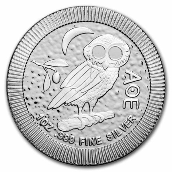 Athenian Owl Stackable 1 oz Silver Coin