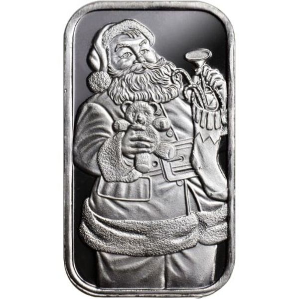 Santa Claus 1 oz Silver Bar