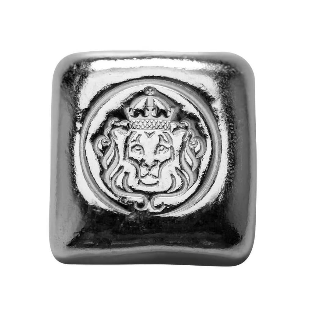 1 oz Scottsdale Lion Cast Silver Bar