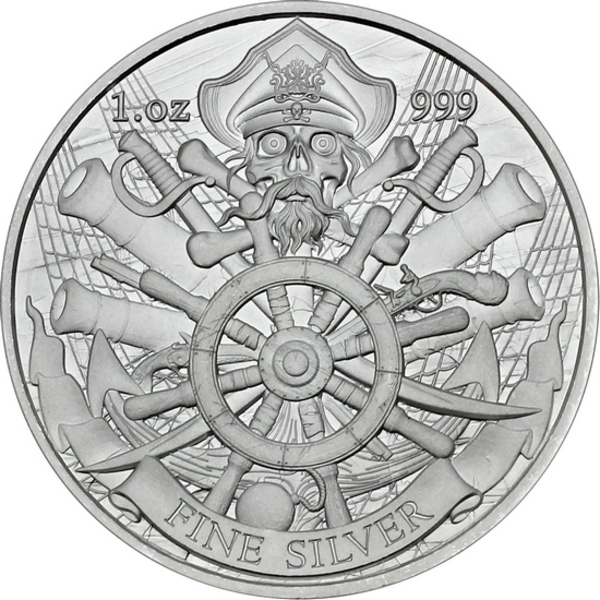 Dead Men Tell No Tales 1 oz Silver Round