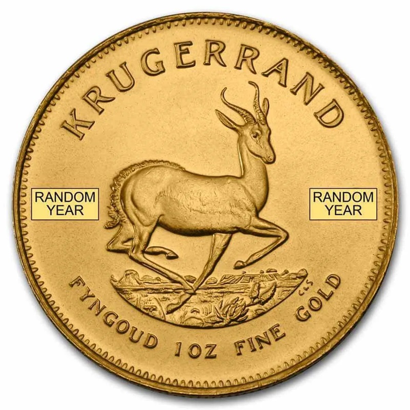 1 oz Krugerrand Gold Coin - Random Year
