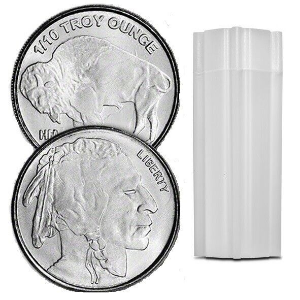 1/10 oz Silver Round Tube (50 Pieces)