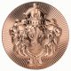 1 oz Lion Copper Stacker Round