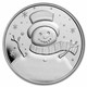 Christmas Snowman 1 oz Silver Round