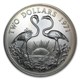 Bahamas $2 Flamingo Silver Coin
