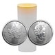1 oz Silver Maple Leaf 25-Coin Roll (tube)