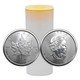 1 oz Silver Maple Leaf 25-Coin Roll (tube)
