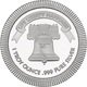 Liberty Bell Stackable 1 oz Silver Round