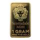 1 Gram Scottsdale Mint Gold Bar - .9999 Fine 24K Pure Gold