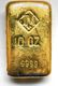 10 oz Johnson Matthey Poured Gold Bar