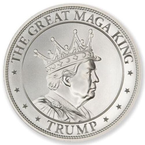 1.5 oz Trump MAGA King Silver Round
