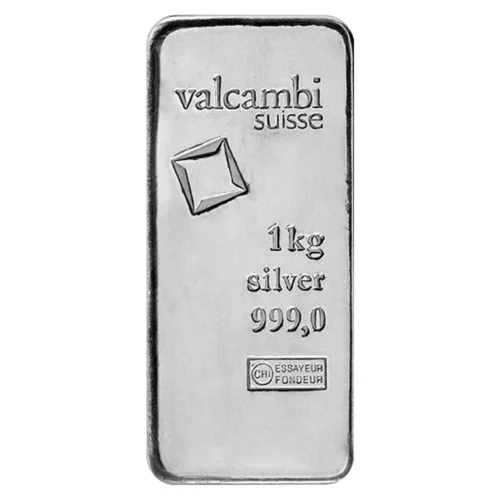 Valcambi Cast 1 kilo Silver Bar