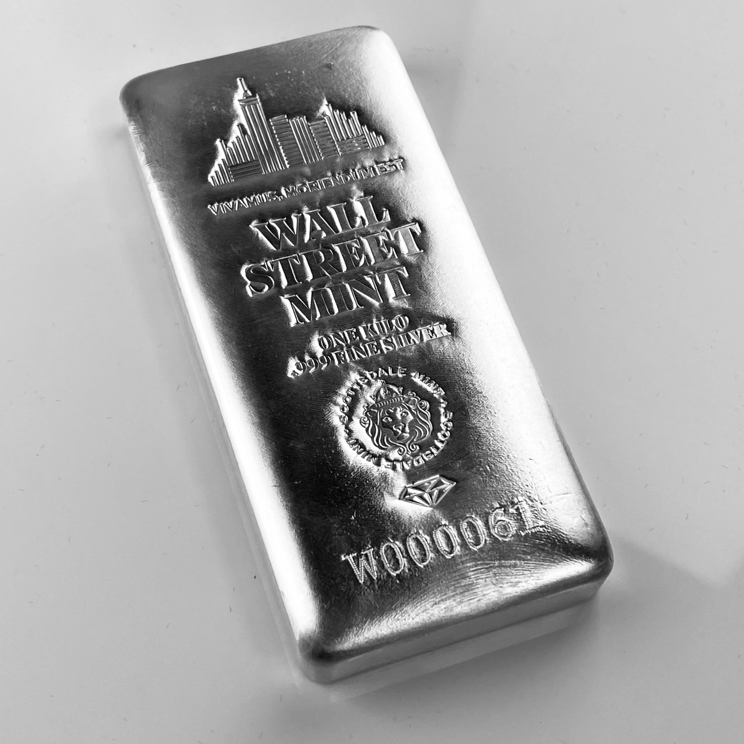 Wall Street Mint Kilo Silver Bar
