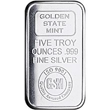 Golden State Mint 5 oz Silver Bar